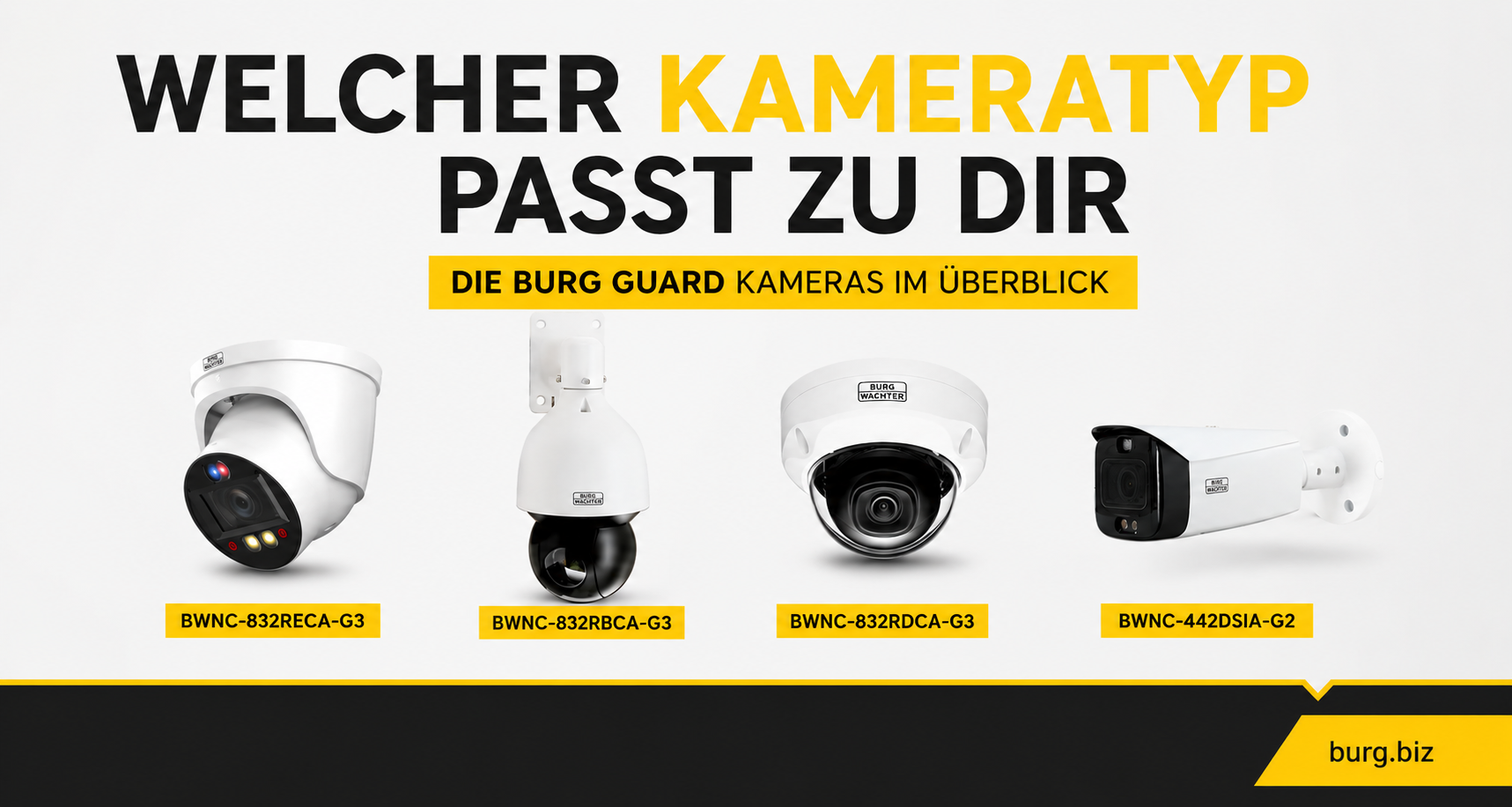 Dome, Bullet, Balleye oder PTZ? Der große Kameratypen-Vergleich