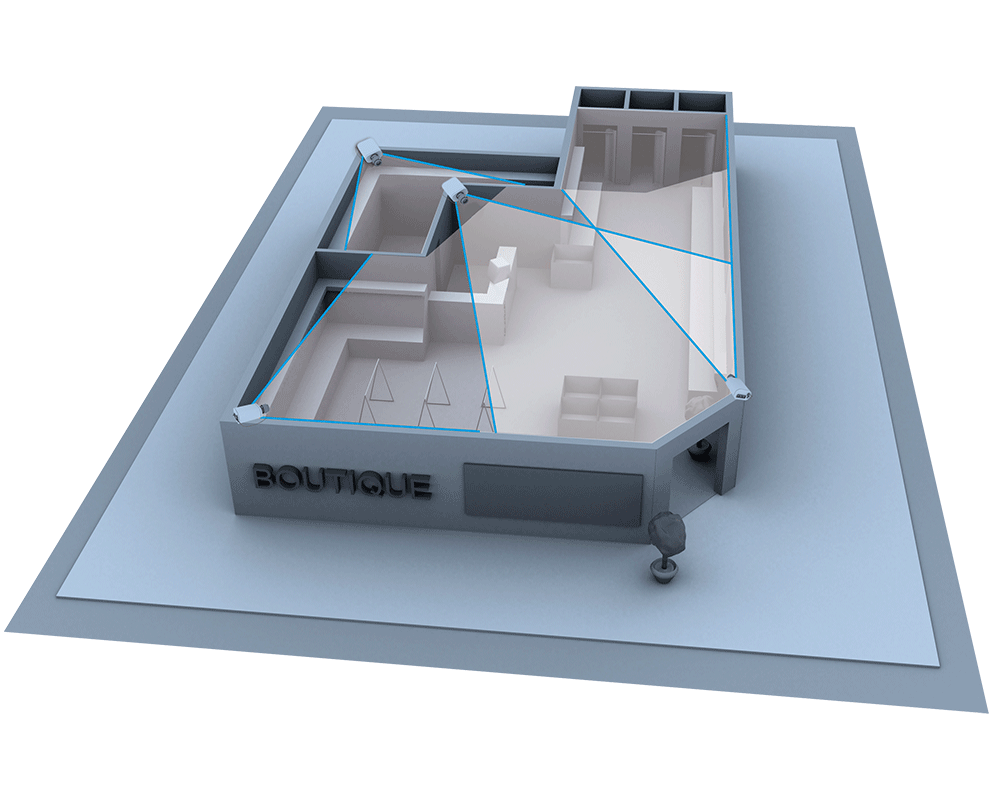 BURG-GUARD Praxislösung Videoüberwachung für Boutiquen