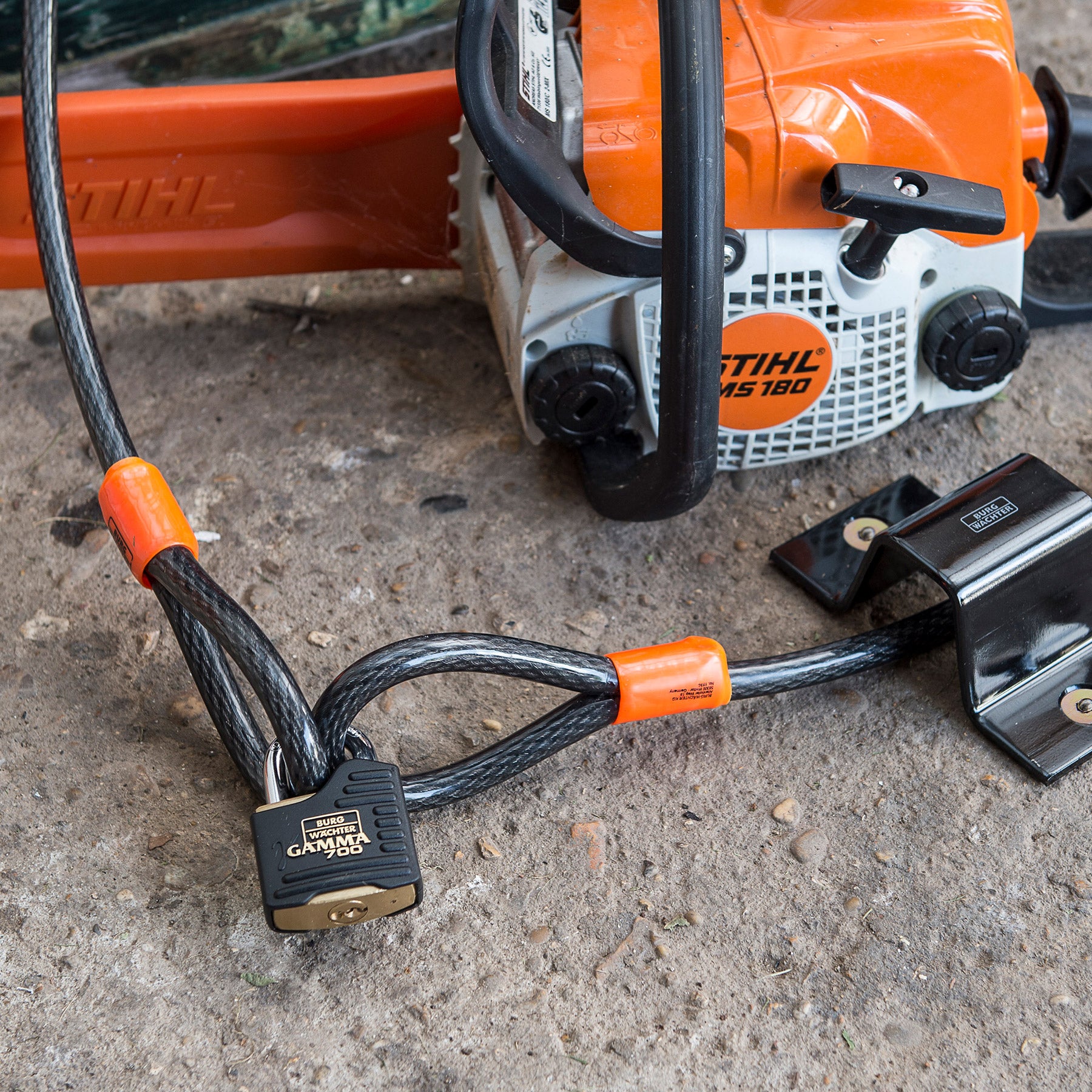 BURG-WÄCHTER besonders starkes Vorhängeschloss und Seil