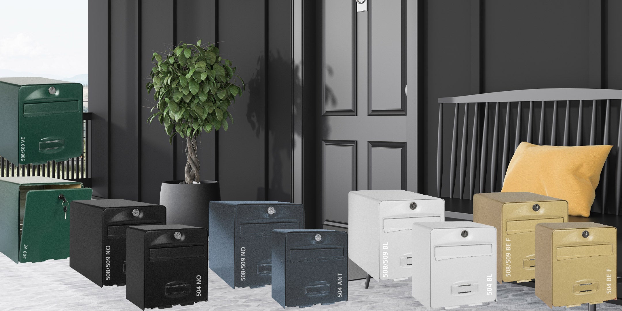 BURG-WÄCHTER Briefkasten BALThazar für Frankreich - französische Briefkästen