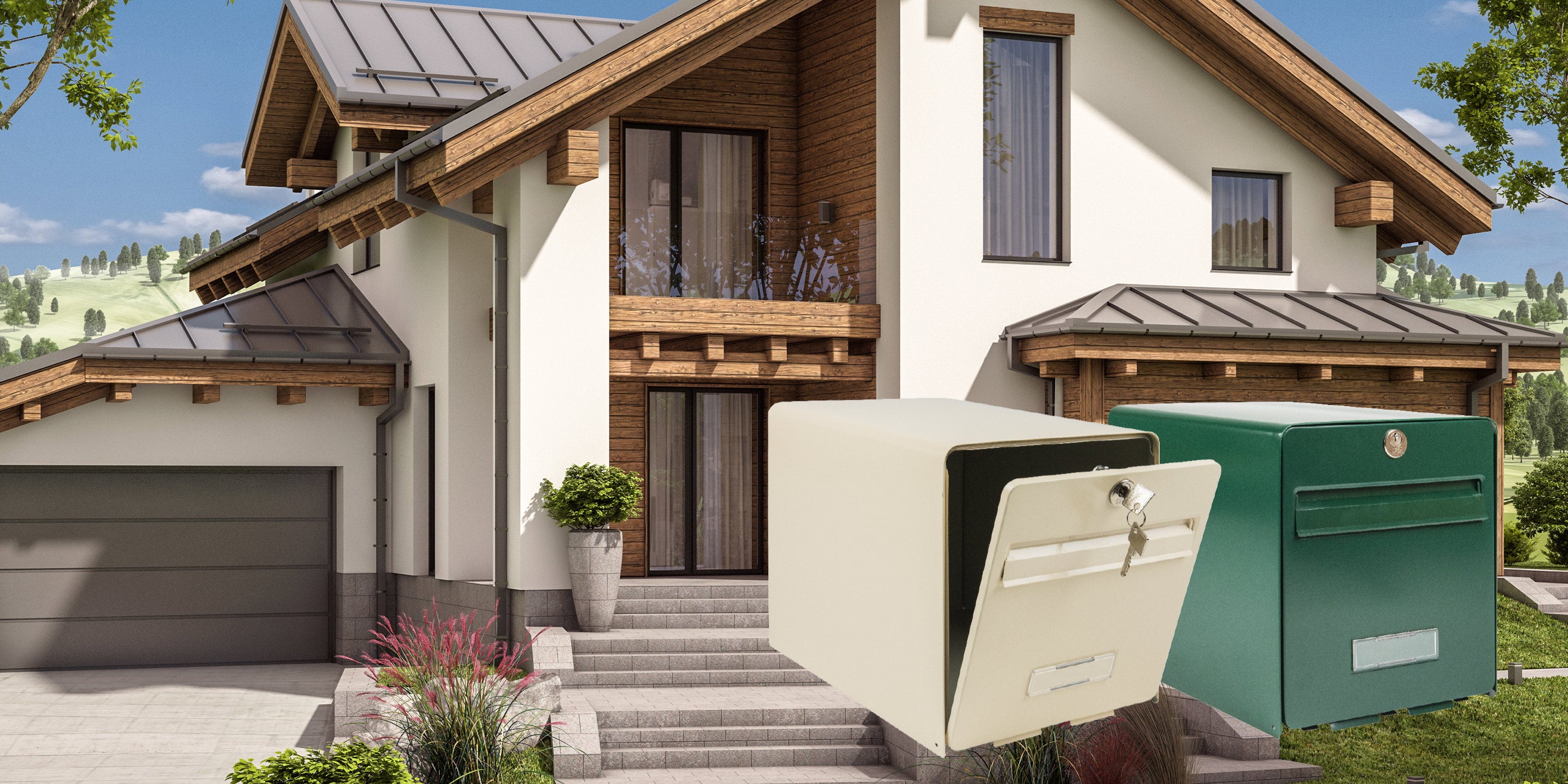 BURG-WÄCHTER Briefkasten FAVOR für Frankreich - französische Briefkästen