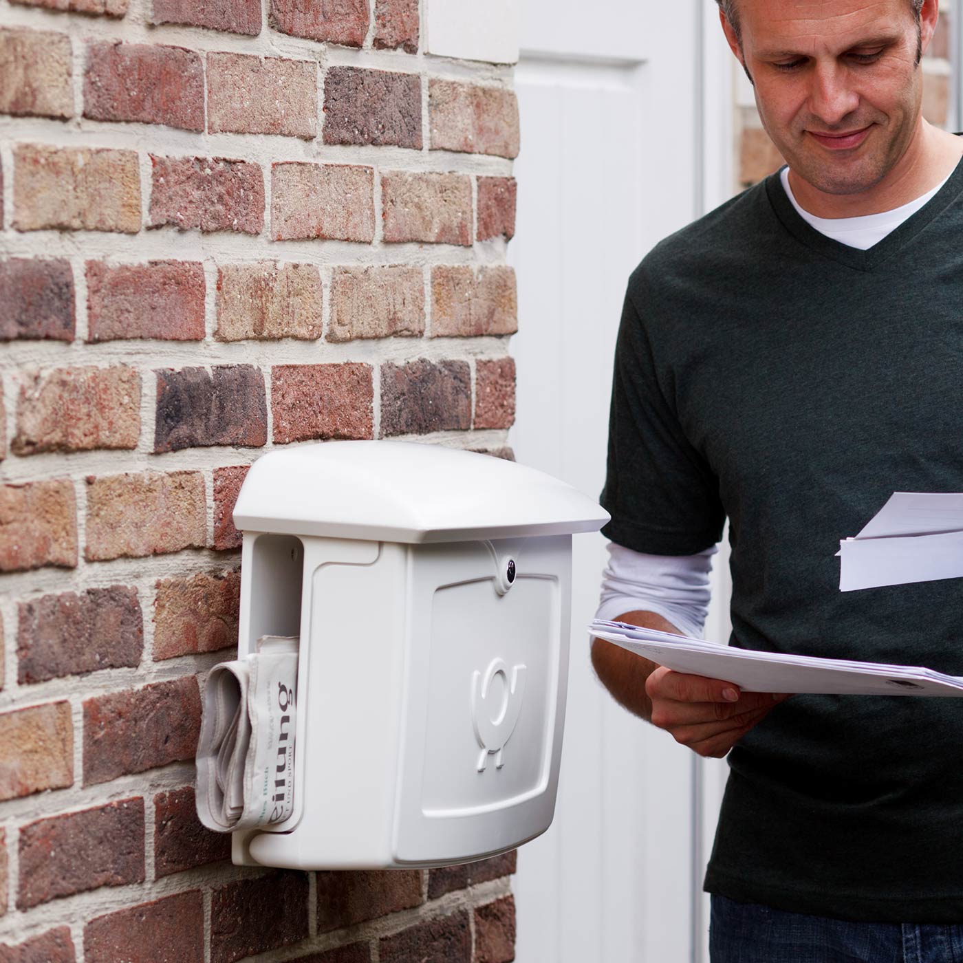 BURG-WÄCHTER Briefkasten mit Zeitungsfach