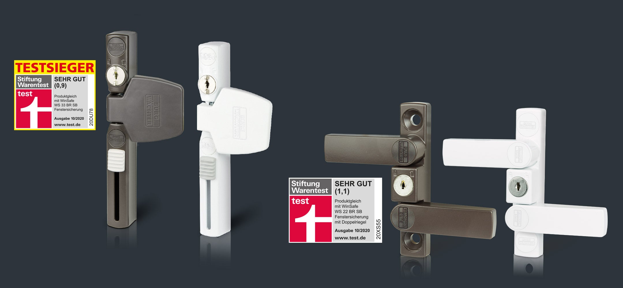 Testsieger Fenstersicherungen von BURG-WÄCHTER