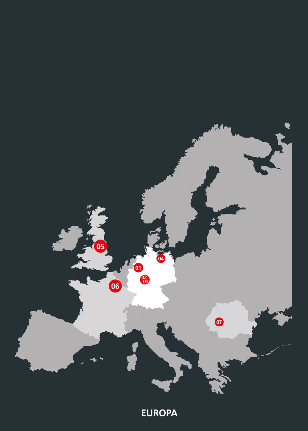 BURG-WÄCHTER Standorte in Europa