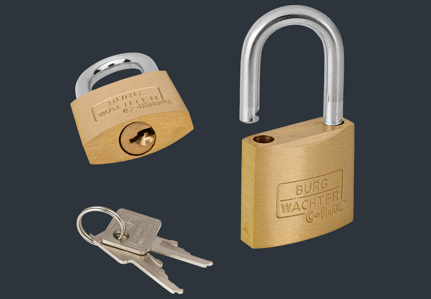BURG-WÄCHTER Vorhängeschloss offen mit Schlüssel