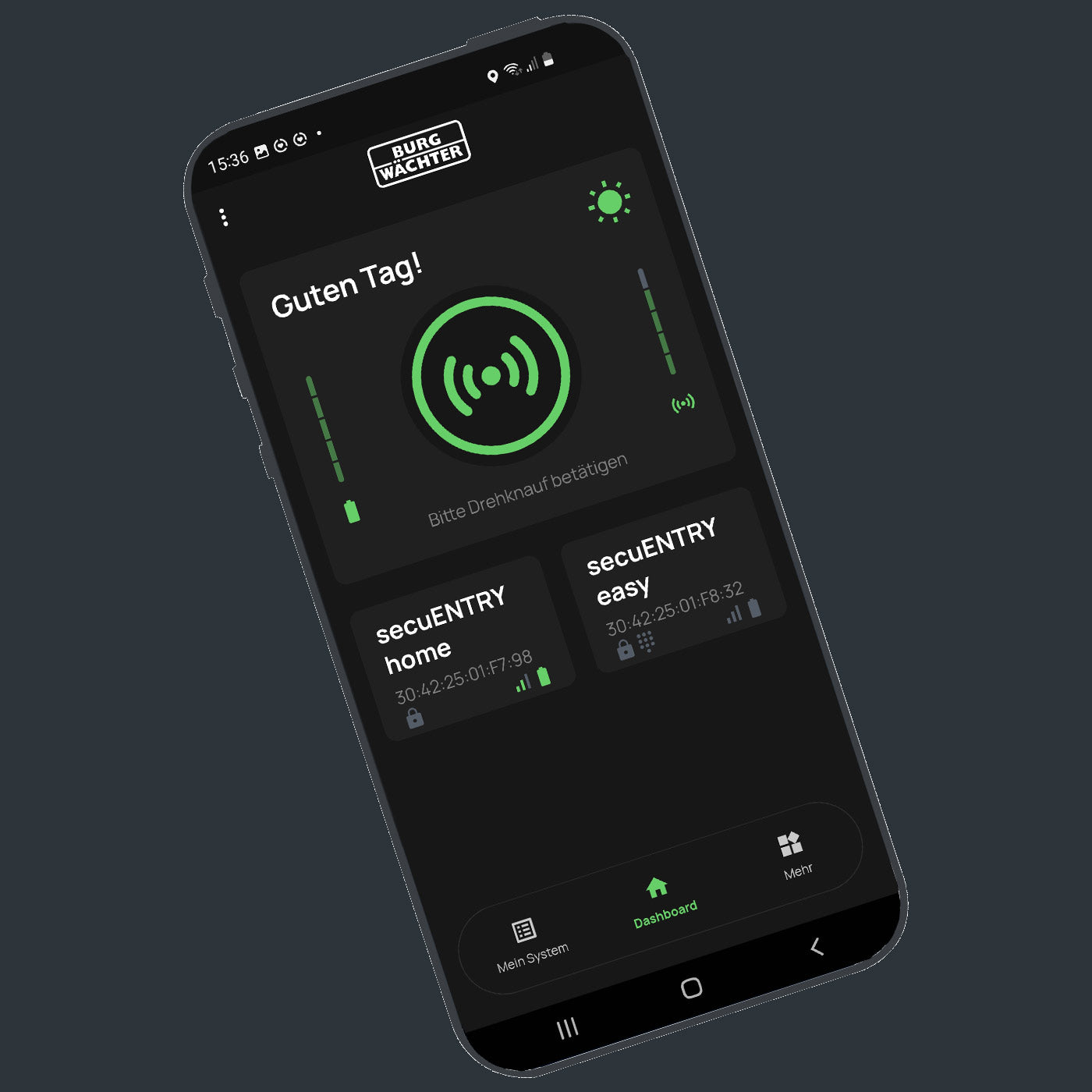 BURG-WAECHTER BURGsmart App Steuerung smarter Geräte von BURG-WÄCHTER