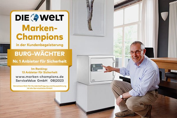 Kunden küren BURG-WÄCHTER zum „Marken-Champion 2023“ - BURG-WÄCHTER | BURG-GUARD