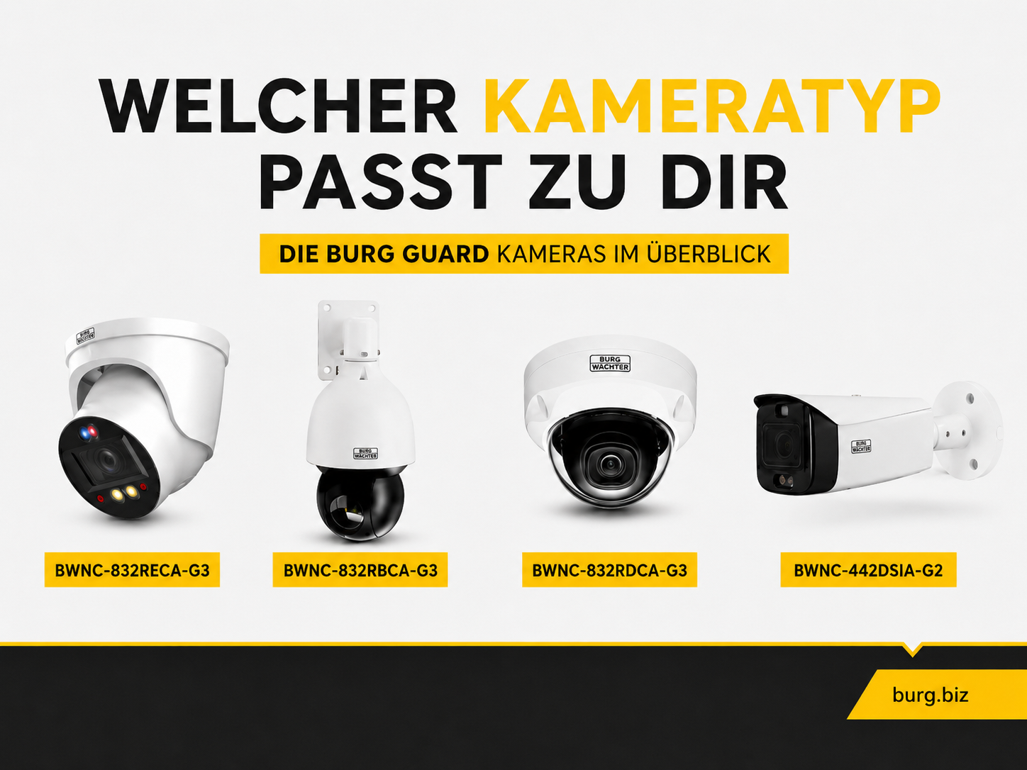 Dome, Bullet, Balleye oder PTZ? Der große Kameratypen-Vergleich