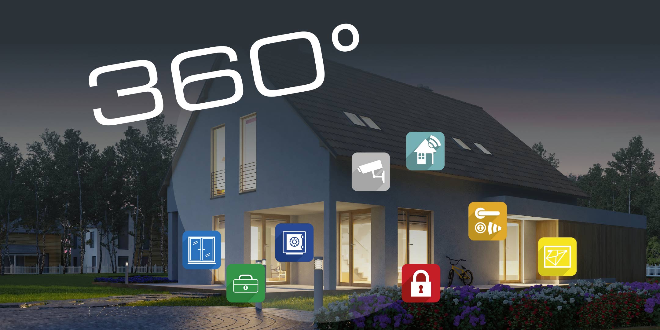 BURG-WÄCHTER 360 Grad Sicherheit rund um und im Haus