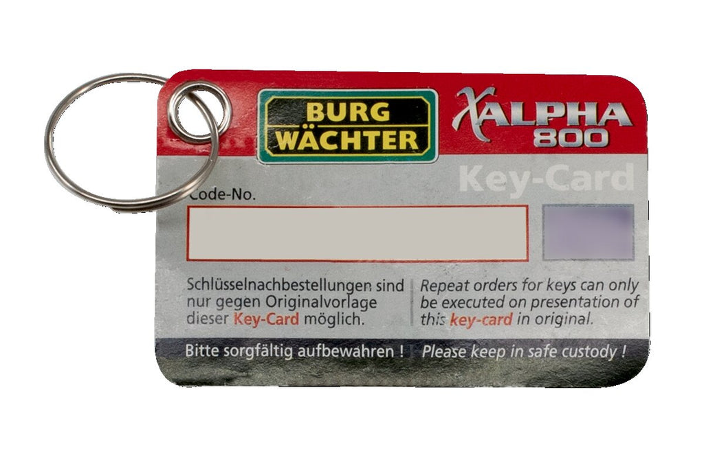 bitte sorgfältig aufbewahren A800 KEY