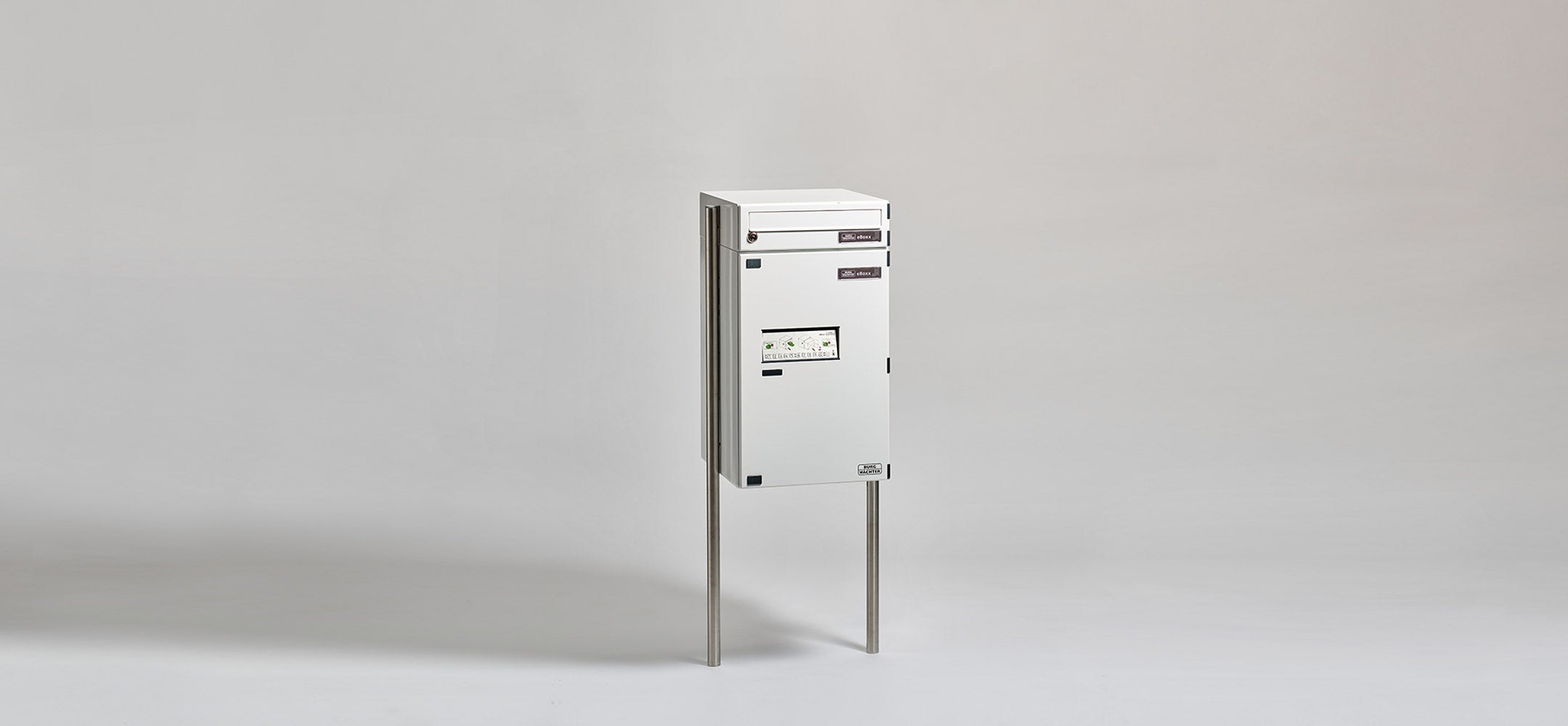 BURG-WÄCHTER Paketbox eBoxx EASY+ mit einem Briefkastenaufsatz 